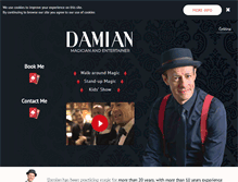 Tablet Screenshot of damianmagic.com